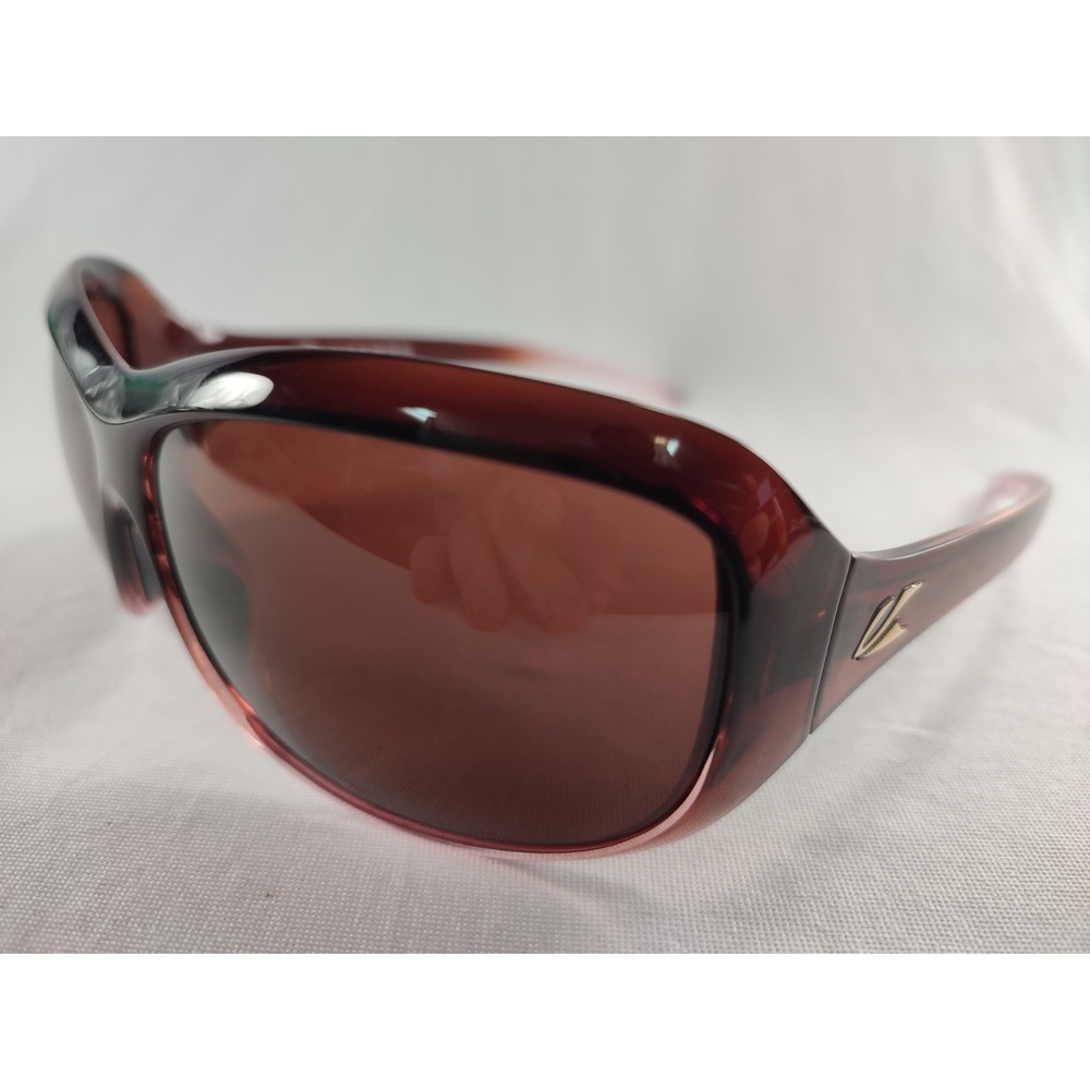 Kaenon Madison Sunglasses Translucent Cinnabar Burgundy SR-91 Polarized Italy